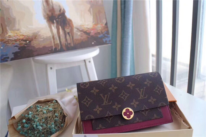 Louis Vuitton Flore Chain Wallet Monogram Canvas M67404