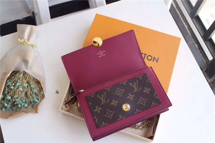 Louis Vuitton Flore Chain Wallet Monogram Canvas M67404