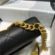 Chanel FLAP BAG Grained Calfskin & Gold-Tone Metal AS2764 Black High