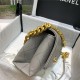 Chanel MINI FLAP BAG Grained Calfskin & Gold-Tone Metal AS2711 Grey High