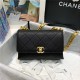 Chanel MINI FLAP BAG Grained Calfskin & Gold-Tone Metal AS2711 Black High