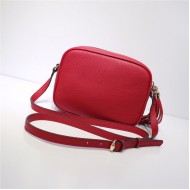 Gucci Soho Small Leather Disco Shoulder Bag 308364 Red High