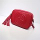 Gucci Soho Small Leather Disco Shoulder Bag 308364 Red High