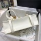 Chanel FLAP BAG Aged Calfskin & Gold-Tone Metal AS2696 White High