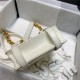 Chanel MINI FLAP BAG Aged Calfskin & Gold-Tone Metal AS2695 White High