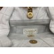 Chanel CLUTCH Lambskin Imitation Pearls & Gold-Tone Metal AS2609 White High