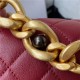 Chanel MINI FLAP BAG Calfskin & Gold-Tone Metal AS2638 Burgundy A