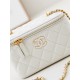 Chanel Vanity with Chain AP3940 Lambskin White High