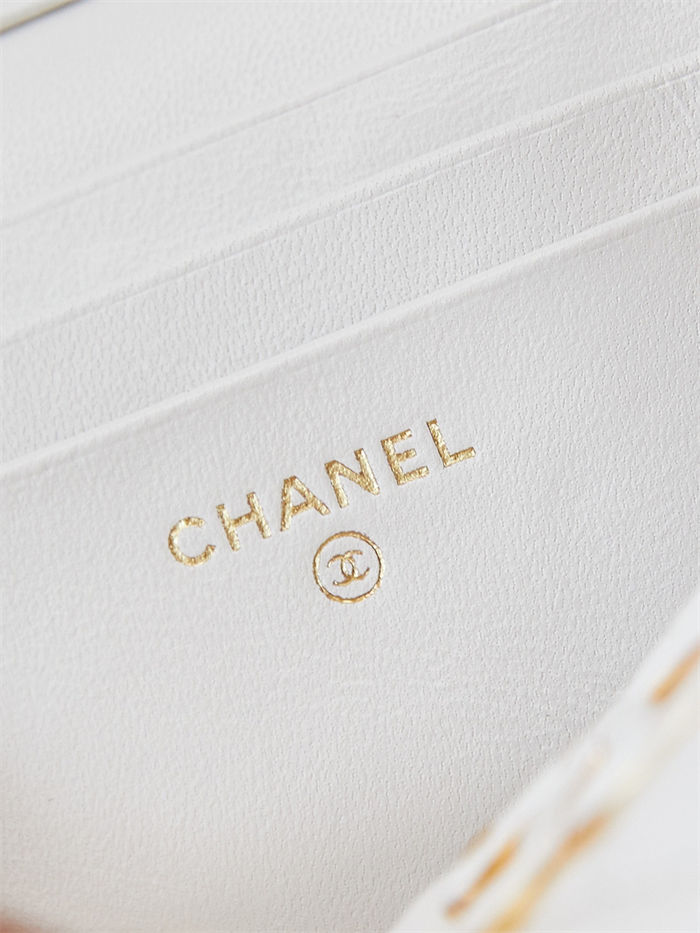 Chanel Vanity with Chain AP3940 Lambskin White High