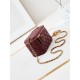 Chanel Vanity with Chain AP3940 Lambskin Burgundy High