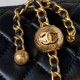 Chanel Vanity with Chain AP2303 Lambskin Gold Metal Black High