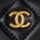 Chanel Vanity with Chain AP2303 Lambskin Gold Metal Black High