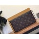 Louis Vuitton Felicie Pochette Chain Wallet Monogram Canvas M61276 Mid