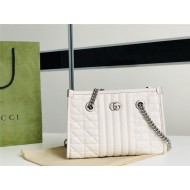 Gucci GG Marmont Small Tote Leather Cream High