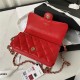 FLAP PHONE HOLDER WITH CHAIN AP3226 Lambskin Gold-Tone Metal Red A