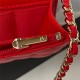 FLAP PHONE HOLDER WITH CHAIN AP3226 Lambskin Gold-Tone Metal Red A