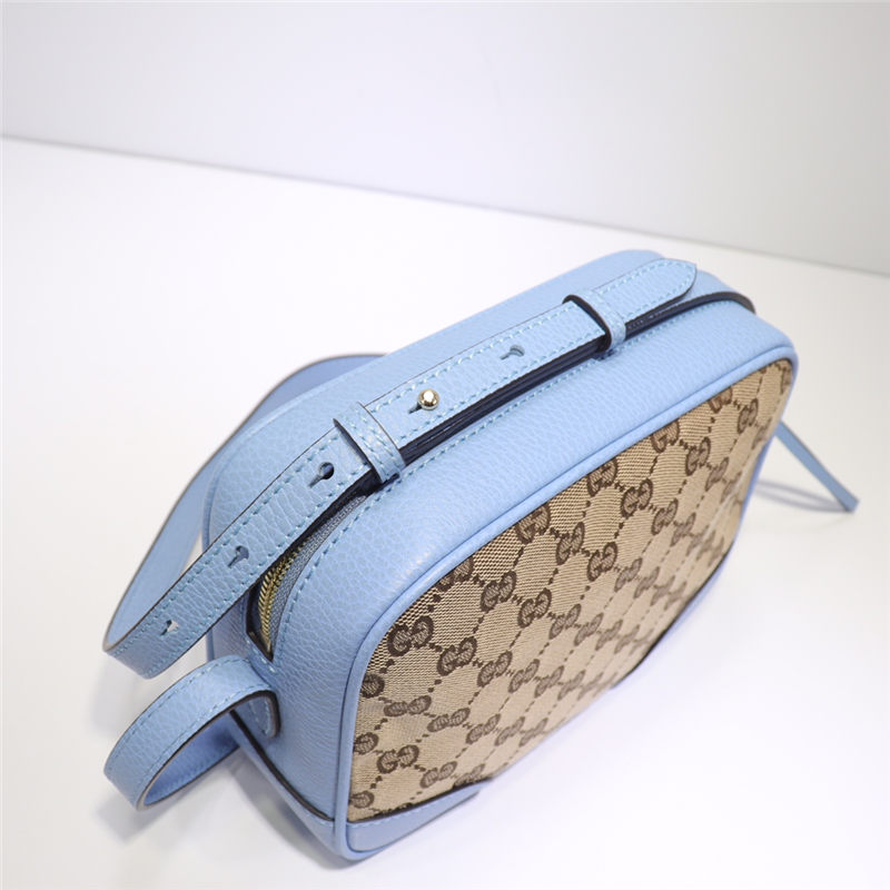 Gucci Bree Original GG canvas mini messenger bag Blue 387360 High