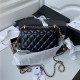 Chanel WALLET ON CHAIN Calfskin & Gold-Tone Metal AP2289 Black A