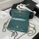 Chanel WALLET ON CHAIN Calfskin & Gold-Tone Metal AP2289 Green A