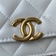 Chanel WALLET ON CHAIN Calfskin & Gold-Tone Metal AP2289 White A