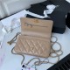 Chanel WALLET ON CHAIN Calfskin & Gold-Tone Metal AP2289 Beige A