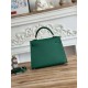 Hermes Kelly 25/28cm Sellier Bag Epsom Leather Silver/Gold Metal In Vert foncé WAX High