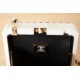 Chanel EVENING BAG Lambskin Plexi & Gold-Tone Metal High