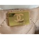 Chanel 22 LARGE HANDBAG Shiny Calfskin & Gold-Tone Metal AS3262 White High