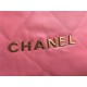 Chanel 22 LARGE HANDBAG Shiny Calfskin & Gold-Tone Metal AS3262 Pink High