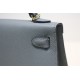 Hermes Kelly Mini II Bag Epsom Leather WAX Silver/Gold Metal Vert Amande High