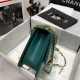 Chanel SMALL FLAP BAG Calfskin & Gold-Tone Metal AS2649 Green High