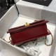 Chanel SMALL FLAP BAG Calfskin & Gold-Tone Metal AS2649 Burgundy High