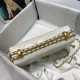 Chanel MINI FLAP BAG Calfskin & Gold-Tone Metal AS2615 White High