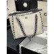 Chanel Shopping Tote Bag Calfskin AS8485 White High