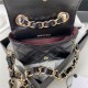 Chanel BELT BAG Lambskin Gold-tone Metal AP2305 Black High