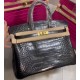 Hermes Birkin 25/30/35cm Bag Crocodile Leather In Black WAX High Customizing Style