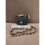 Chanel BELT BAG Grained Calfskin Gold-tone Metal AP2305 Black High