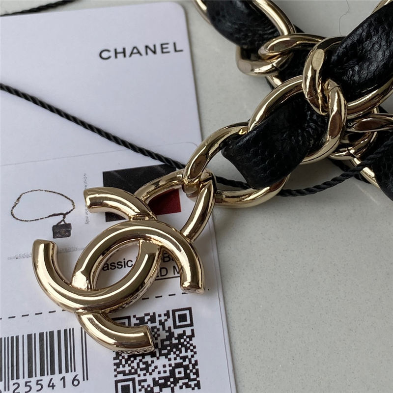 Chanel BELT BAG Grained Calfskin Gold-tone Metal AP2305 Black High