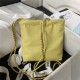 Chanel 22 MINI HANDBAG Shiny Grained Calfskin Yellow & Gold-Tone Lacquered Metal AS3980 High