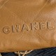 Chanel 22 MINI HANDBAG Shiny Grained Calfskin, Enamel & Gold-Tone Metal Caramel AS3980 High