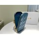 LADY Dior PHONE HOLDER Cannage Lambskin Sea Blue High