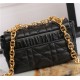 MICRO Dior CARO BAG Supple Cannage Calfskin Black High