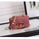 MICRO Dior CARO BAG Supple Cannage Calfskin Pink High