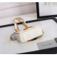 MICRO Dior CARO BAG Supple Cannage Calfskin White High