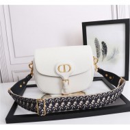 LARGE Dior BOBBY BAG Grained Calfskin White High