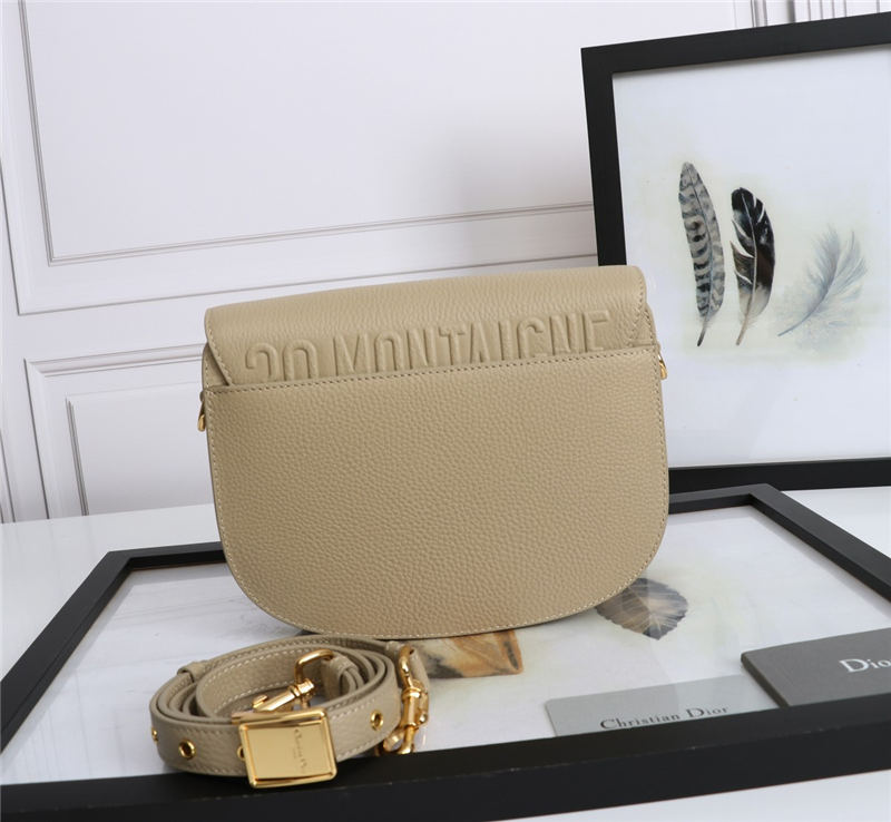 MEDIUM Dior BOBBY BAG Grained Calfskin Beige High