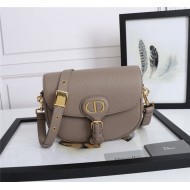 MEDIUM Dior BOBBY BAG Grained Calfskin Taupe High