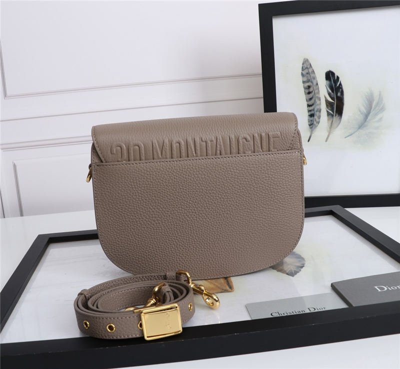 MEDIUM Dior BOBBY BAG Grained Calfskin Taupe High