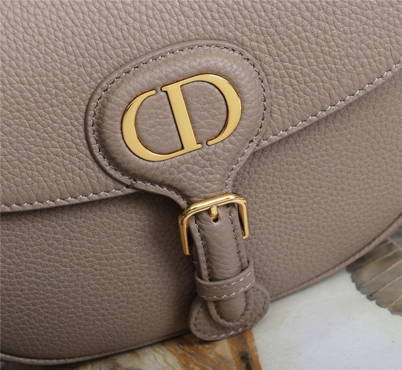 MEDIUM Dior BOBBY BAG Grained Calfskin Taupe High