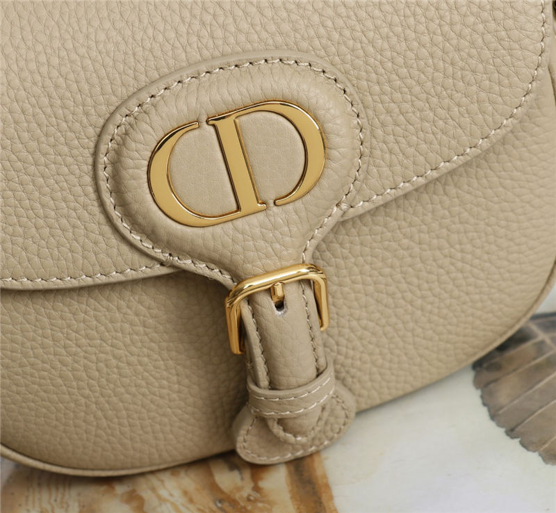 SMALL Dior BOBBY BAG Grained Calfskin Beige High